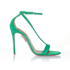 AQUAZZURA "Almost Bare" Suede Heels 37.5